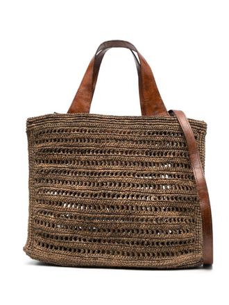 Ibeliv Rieten shopper - Bruin