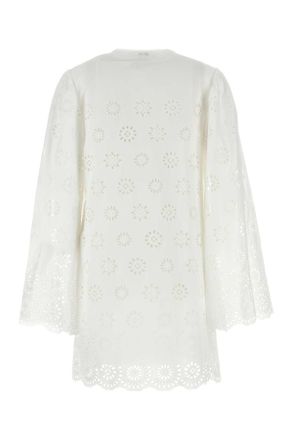 Chlo&eacute; Womens White Broderie Anglaise Mini Dress Iconicmilk Abiti