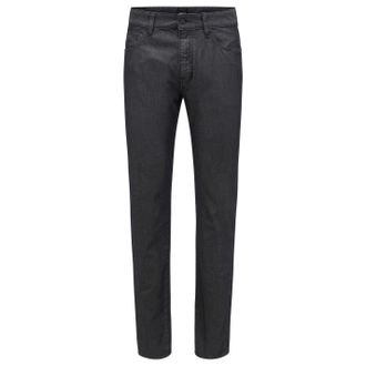 HUGO BOSS Mens Five Pocket Design Slim Fit Jeans in Dark Grey - Size 30W/34L