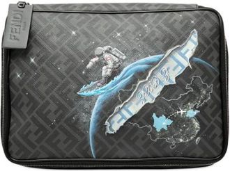 Fendi Pre-owned Clutches, female, Black, Size: ONE SIZE Pre-owned Fabric Clutch