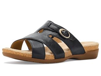 Dansko Regan Womens Sandals Black : EU 42 (US Womens 11.5-12) Regular, Leather