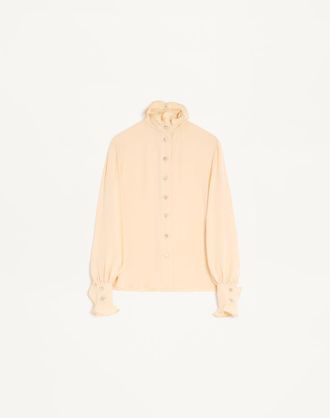 Valentino Camicia In Georgette Donna BETULLA 36