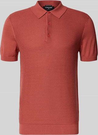 Strellson Regular Fit Poloshirt aus reiner Baumwolle in Rostrot, Gr&ouml;&szlig;e XXL