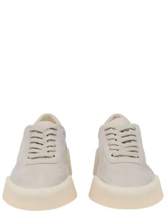 Fear of God Grey Minimalist Calfskin Low-Top Sneakers