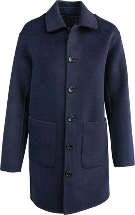 Elliott Lauren Womens Reversible Double Face Jacket In Navy