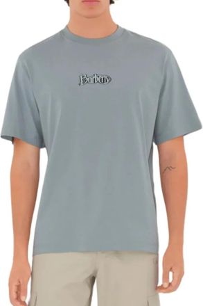Burberry Mens Gale Signature Logo T-Shirt in Grey Cotton - Size 2XL