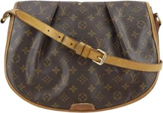 Louis Vuitton Borsa a spalla Pre-owned Menilmontant Monogram - - Pre-owned - Donna - Marrone - ONE SIZE