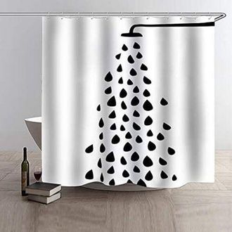 OEM Cortinas De Ducha Con Ganchos, Impermeables Y Resistentes Al Moho, 180x180cm