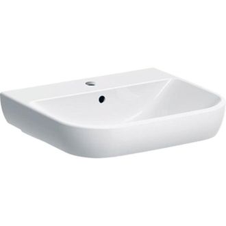 Keramag Keramag - Lavabo Geberit Smyle 500227, 55x48cm, Con Agujero Para Grifo Y