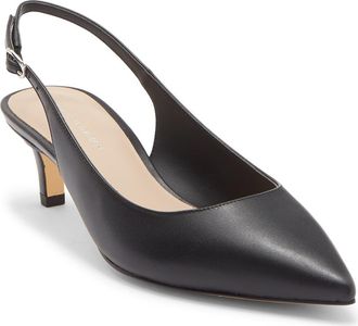 Stuart Weitzman Dancer 50 Kitten Heel Slingback Pump in Black at Nordstrom Rack, Size 6.5