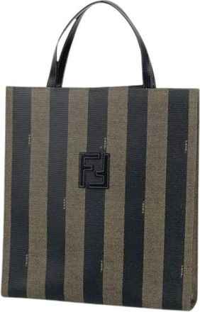 Fendi Pre-owned Pequin Handbag - Dames - Vintage Shopper - Bruin - ONE Size - Leer - Vintage