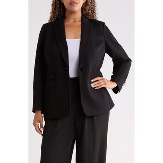 Anne Klein Triple Pocket Jacket in Anne Black at Nordstrom, Size 16W