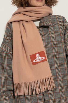 Vivienne Westwood Wool Scarf, Unisex, Beige