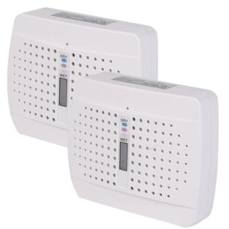 OEM Juego De 2 Deshumidificadores Recargables, De Cristal De S&iacute;lice, Con Doble Entrada De Aire, Para Armario, Coche Y Ba&ntilde;o