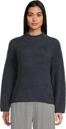 Barefoot Dreams Cozychic (r) Raglan Pullover Womens Sweater Indigo : LG (US 12-14), Polyester