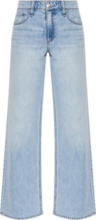 Rag & Bone Featherweight Cam Relaxed Straight Jeans - Dames - Regular Fit Jeans - Blauw - W27 - Katoen - Jeans