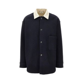 1989 STUDIO Wool Button up overshirt Man S