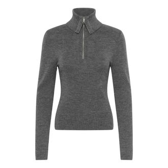 Gestuz GZasia High Neck - - Knitwear - Donna - Grigio - L