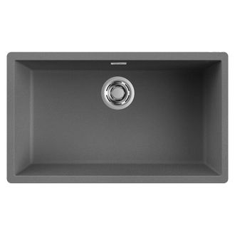 Elleci Lavello Elleci Incasso 1 vasca 75,6x45,6 Zen 130 Keratek Plus Grigio Dark Grey LKZ13099