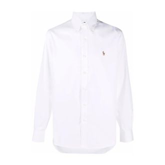 Ralph Lauren Camicia Polo Classica Bianca in Cotone con Pony - - Shirts - Uomo - Bianco - XL