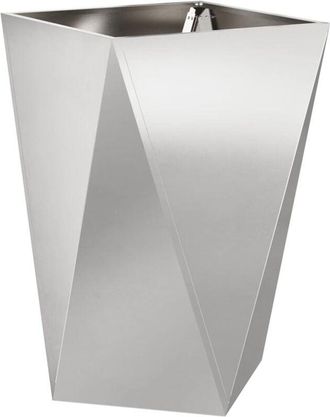 vidaXL Jardinera Plateado 50 X 50 X 75 Cm Acero Inoxidable Vidaxl