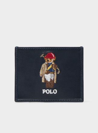 Polo Ralph Lauren Mens Polo-playing teddy bear card holder
