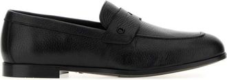 Ferragamo Black Leather Loafers