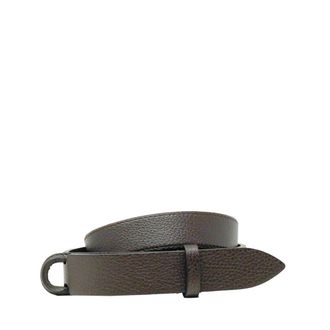 Orciani Belts, male, Black, Size: ONE SIZE Black Leather Hammered Belt