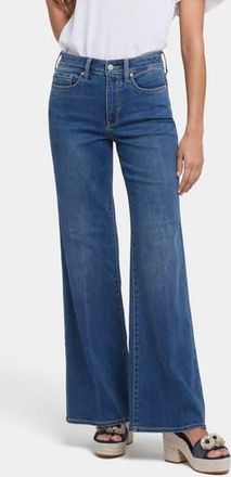 NYDJ Mia Palazzo High Waist Flare Jeans in Valencia Surf at Nordstrom Rack, Size 10