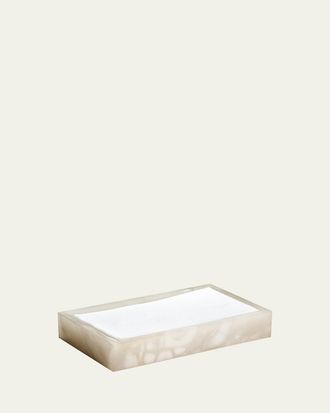Labrazel Alisa Alabaster Towel Tray, Cream