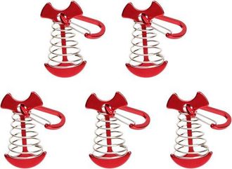 OEM Estacas De Anclaje Para Cubierta - Hebilla De Sujeci&oacute;n Para Tienda De Campa&ntilde;a - Camping Al Aire Libre - Cuerda Ajustable - 5 Piezas - Rojo