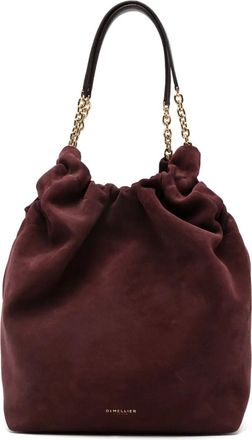 DeMellier Borsa a spalla Miami in pelle scamosciata - Rosso