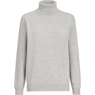 Brunello Cucinelli Cashmere sweater with monili in Pebble at Nordstrom, Size Xx-Small Eu
