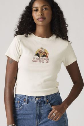 Levi's Camiseta Graphic Essential Sporty - Mujer - XS - Blanco / Levis Archival Egret