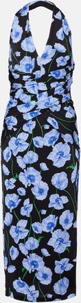 Carolina Herrera Abito midi con stampa floreale