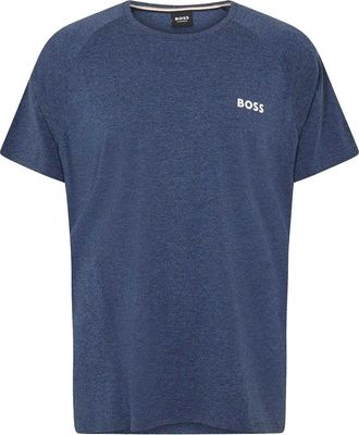HUGO BOSS Heren Rise Logo Branded Tape Raglan T-shirt (Marine Marl)