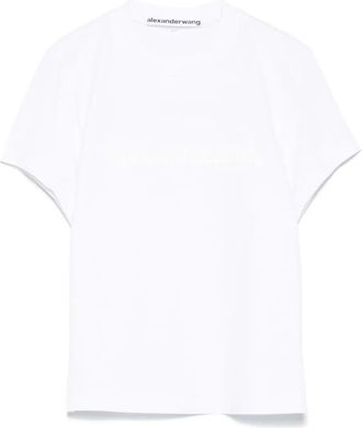 Alexander Wang T-Shirt Effetto Ristretto E Consumato Con Logo-Donna