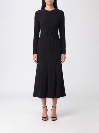 Alberta Ferretti Abito midi da cerimonia a ruota con maniche lunghe