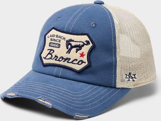 American Needle Mens Bronco logo trucker cap