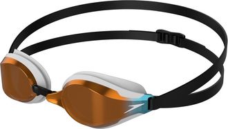 Speedo Unisex Fastskin Speedsocket 2 zwembril voor volwassenen (Wit/zilver)