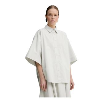 Remain Dames, Blouses & Shirts, Grijs, Maat: XS Katoen