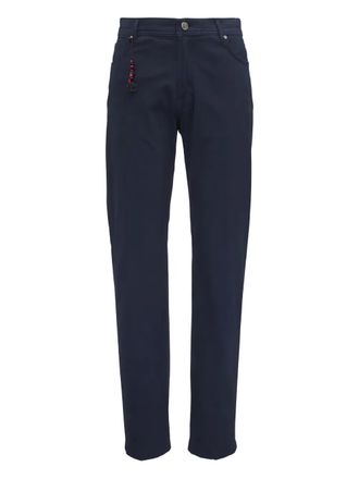 Marco Pescarolo button trousers - Blauw