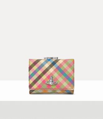 Vivienne Westwood Small Frame Wallet Buccia Darancia Heather-plaid One Size Women