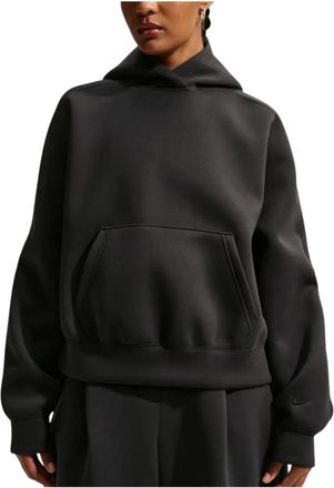 Nike Sportswear Oversized Fleece Pullover Hoodie - Dames - Sportshirts - Zwart - XS - Leer - Fitness