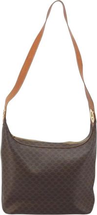 Celine Vintage Macadam Canvas Brown Canvas Backpack Bag (Pre-Owned)