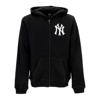47 Brand Hoodie met ritssluiting - Heren - Vesten met rits - Zwart - S - Katoen - Hoodies & sweatvesten