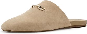 Vince Camuto Macassie Slip-on Flat Mule Womens Flat Shoes Tortilla : 7.5 M, Leather