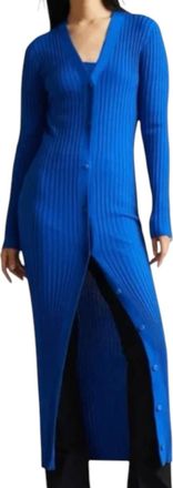 Ted Baker Narda Longline Cardigan Dress In Blue