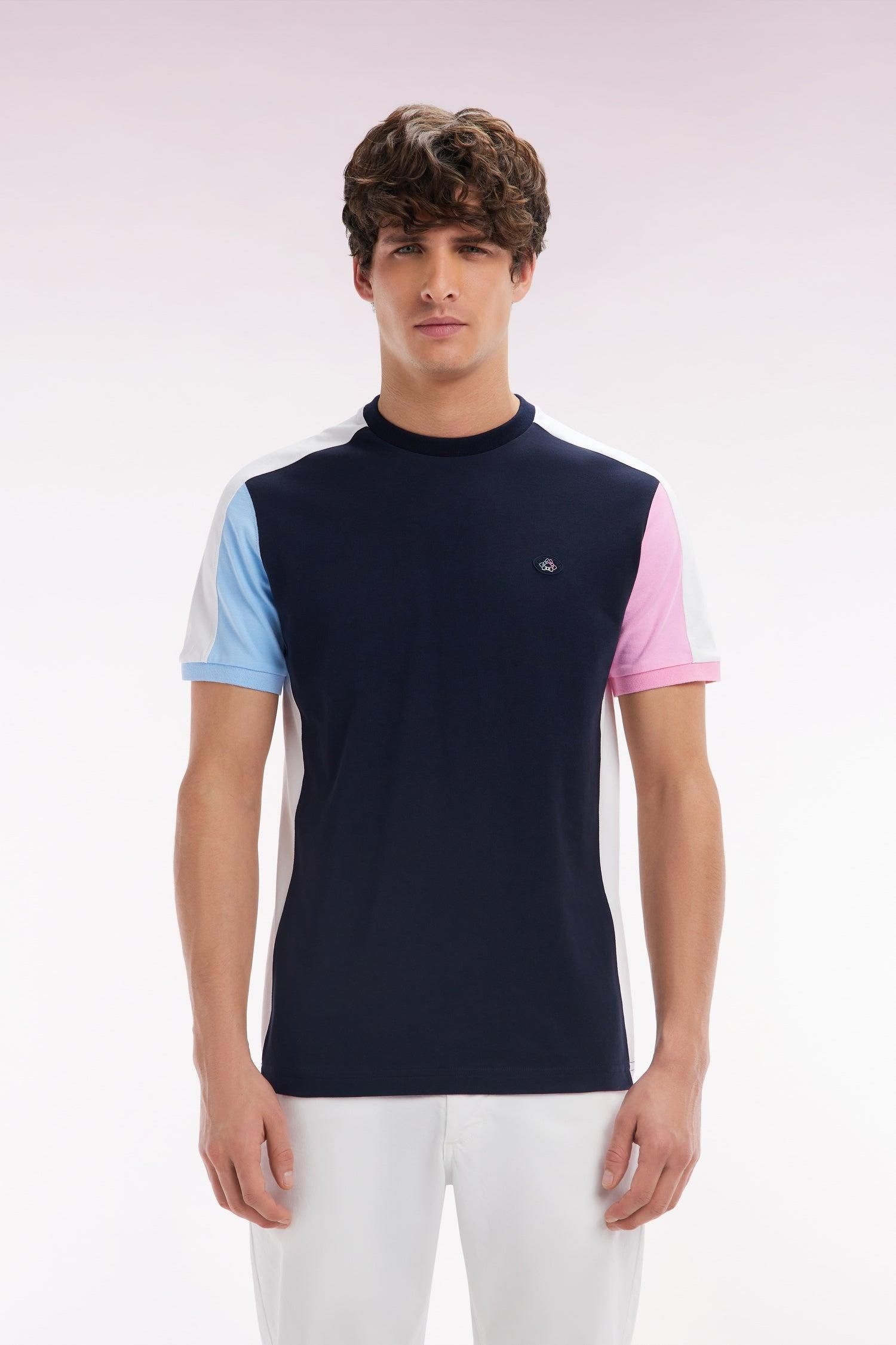 Chemise en coton grise tartan avec une coupe droite et un col américain