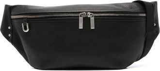Rick Owens Bumbag leather belt bag - men - Cotton/Calf Leather - One Size - Black